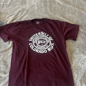 Champion Red and White Short Sleeve Tees